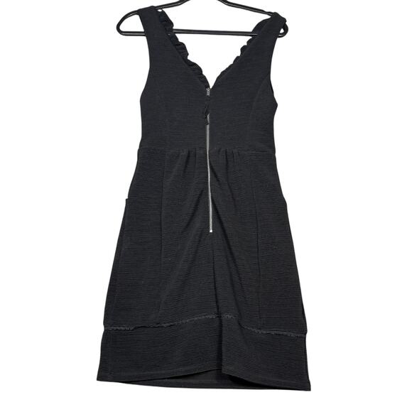 Maeve Black Ruffle V-Neck Dress Small – Anthropologie - Picture 3 of 5